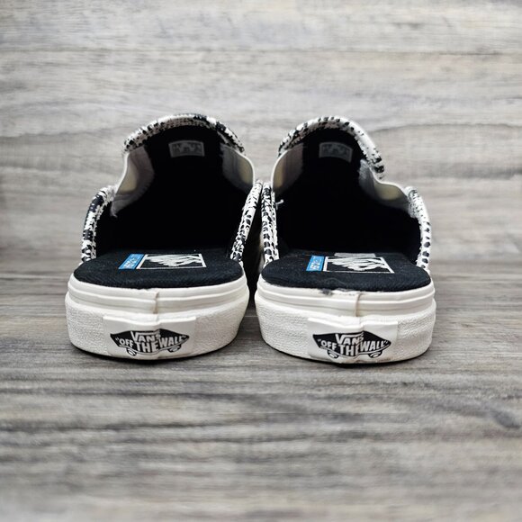 Vans Mule Sf Snake Marshmallow Slip-On Ultracush Black And White Sneaker Shoe - Picture 7 of 11